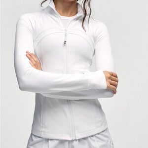 lululemon DEFINE White Zip-Up Jacket